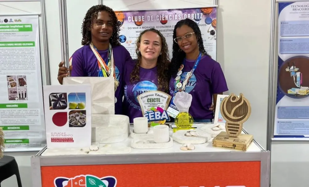 Colégio Estadual da Bahia – Central conquista 1º lugar na FENIC com projeto sobre economia circular e resíduos marinhos