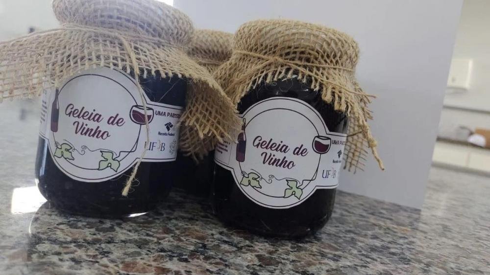 Geleia de vinhos produzida pela UFRB Crédito: Divulgação